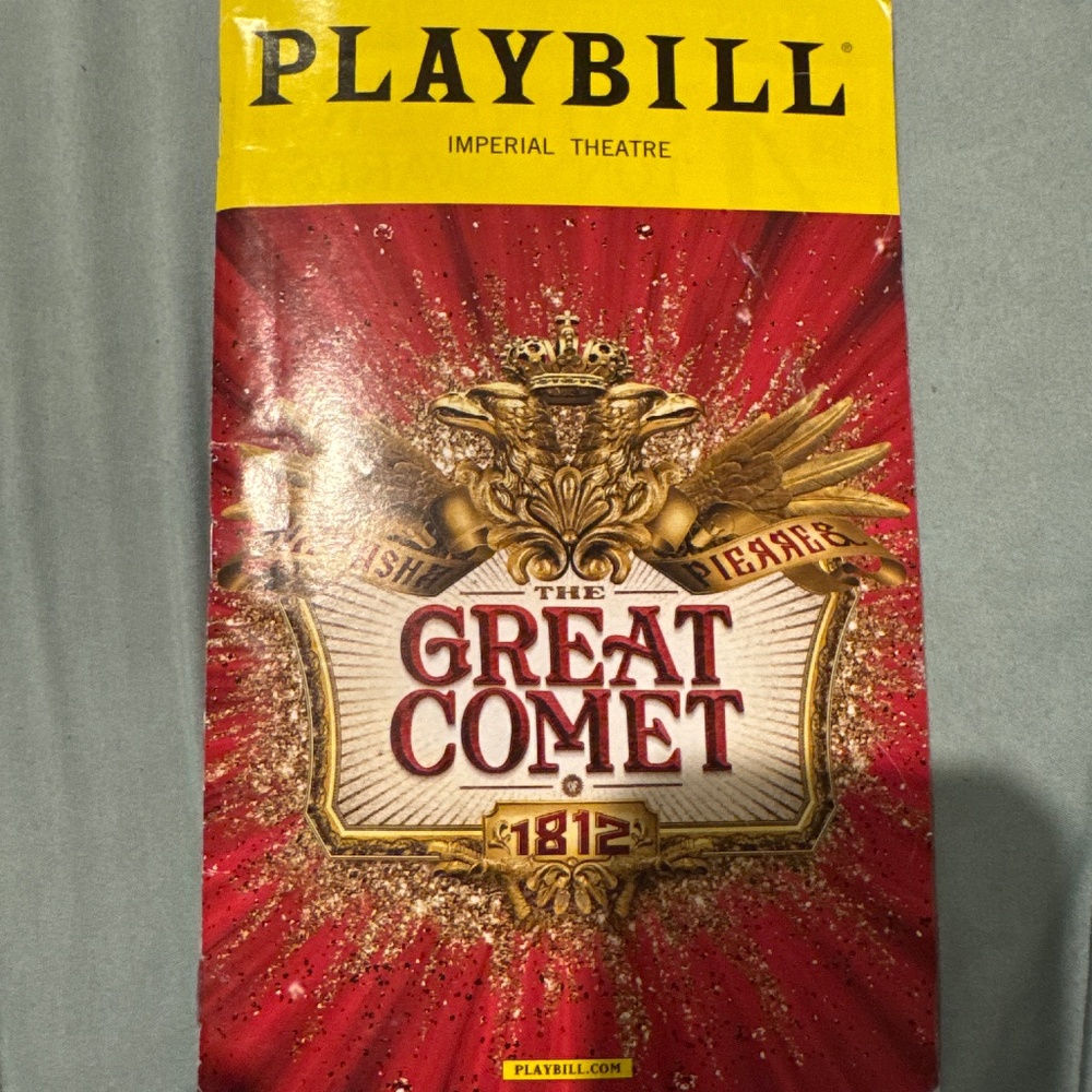 The Great Comet Playbill